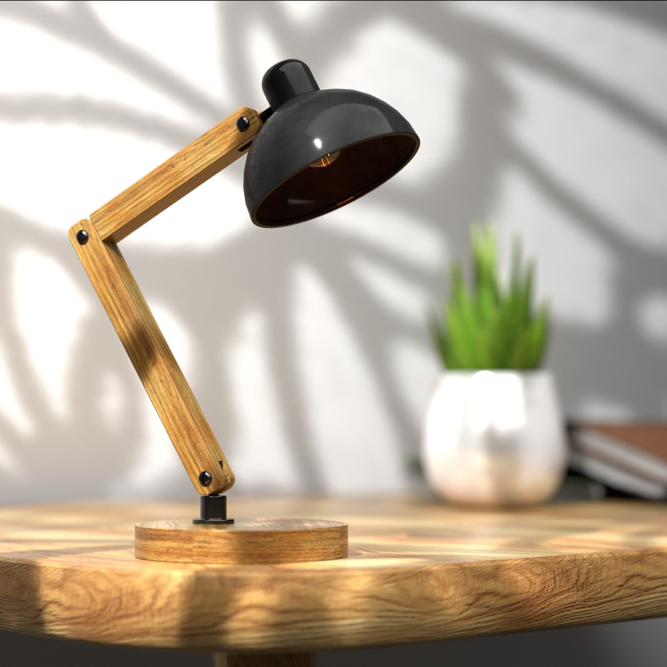 Stolová lampa Graphite na pracovnom stole